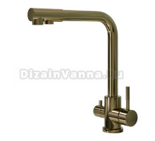 Смеситель для кухни 2в1 Floracio Square F.932.GD, золото