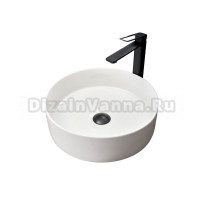 Накладная раковина GID Esfera N9423 40 глянцевая белая, круглая, фаянс