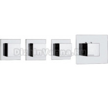 Термостатический смеситель встраиваемый Bossini Cube 3 Outlets LP Z032205 С ВНУТРЕННЕЙ ЧАСТЬЮ, хром