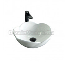 Накладная раковина GID Esfera N9078 39 глянцевая белая, круглая, фаянс