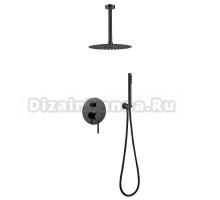 Душевой комплект Abber Emotion AF8821B С ВНУТРЕННЕЙ ЧАСТЬЮ, матовый черный