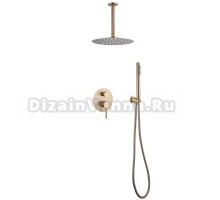 Душевой комплект Abber Emotion AF8821G С ВНУТРЕННЕЙ ЧАСТЬЮ, матовое золото