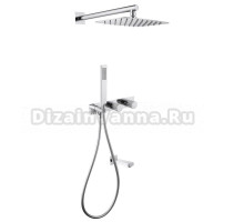 Душевой комплект Abber Rund AF8717 С ВНУТРЕННЕЙ ЧАСТЬЮ, хром