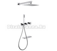 Душевой комплект Abber Rund AF8750 С ВНУТРЕННЕЙ ЧАСТЬЮ, хром