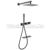 Душевой комплект Abber Rund AF8750NG С ВНУТРЕННЕЙ ЧАСТЬЮ, никель