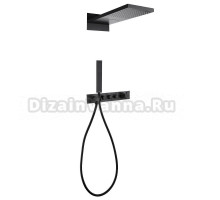 Душевой комплект Abber Rund AF8752B С ВНУТРЕННЕЙ ЧАСТЬЮ, матовый черный