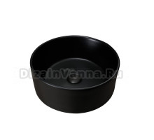 Накладная раковина GID Esfera Bm9011 40 матовая черная, круглая, фаянс