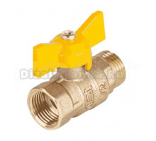 Шаровой кран Dist Стандарт Н421Б газ 1/2" ВРx1/2" НР