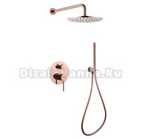 Душевой комплект Abber Wasser Kreis AF8118RG С ВНУТРЕННЕЙ ЧАСТЬЮ, розовое золото