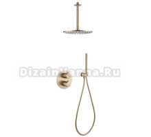 Душевой комплект Abber Wasser Kreis AF8121G С ВНУТРЕННЕЙ ЧАСТЬЮ, матовое золото