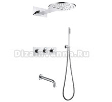 Душевой комплект Abber Wasser Kreis AF8150 С ВНУТРЕННЕЙ ЧАСТЬЮ, хром