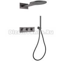 Душевой комплект Abber Wasser Kreis AF8151NG С ВНУТРЕННЕЙ ЧАСТЬЮ, никель