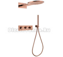 Душевой комплект Abber Wasser Kreis AF8151RG С ВНУТРЕННЕЙ ЧАСТЬЮ, розовое золото