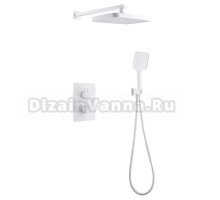 Душевой комплект Abber Weiss Insel AF8051W С ВНУТРЕННЕЙ ЧАСТЬЮ, белый