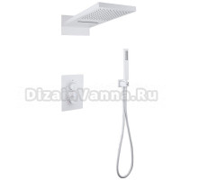 Душевой комплект Abber Weiss Insel AF8052W С ВНУТРЕННЕЙ ЧАСТЬЮ, белый