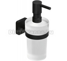 Дозатор для жидкого мыла Kludi Vela S 2597639 настенный, черный