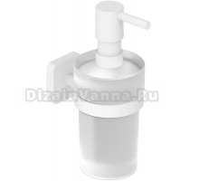 Дозатор для жидкого мыла Kludi Vela S 2597653 настенный, белый