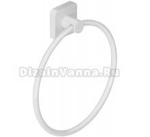Держатель для полотенец Kludi Vela S 2597853 матовый белый, кольцо