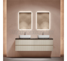 Мебель для ванной комнаты Sancos Snob T 160 beige soft, столешница черный мрамор TT160A1X, раковина CN5043