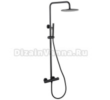 Душевая стойка Abber Wasser Kreis AF8160B матовая черная