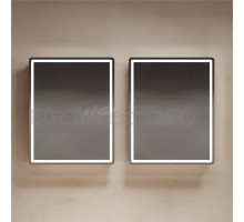 Зеркало-шкаф Sancos Mirror 60 MI60EG, с подсветкой, дуб галифакс натуральный, набор 2 шт