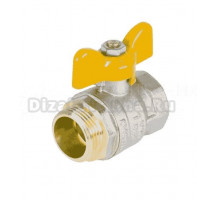 Шаровой кран Dist Эксперт Н223Б газ 1" ВРx1" НР