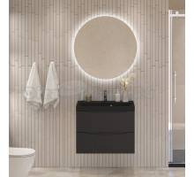 Мебель для ванной комнаты BelBagno Marino 70 подвесная, nero lucido, черная раовина