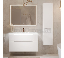 Мебель для ванной комнаты Jorno Puro 100 подвесная, белая