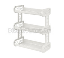 Полка Keeplex Ajur 249274 3-ярусная, белое облако