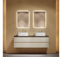 Мебель для ванной комнаты Sancos Snob T 160 beige soft, столешница черный мрамор TT160A1, раковина CN6052