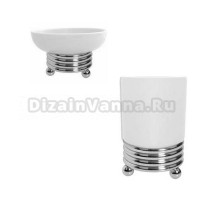 Набор Стакан Boheme Hermitage Chrome 10391 + Мыльница 10390