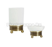 Набор Стакан Boheme Hermitage Bronze 10331 + Мыльница 10330