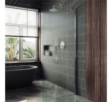 Душевая перегородка Maybahglass MGD-688-5ш 119 см, профиль хром матовый, стекло сатин