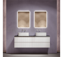 Мебель для ванной комнаты Sancos Snob T 160 bianco, столешница черный мрамор TT160A1, раковина CN6052