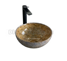 Накладная раковина GID Esfera Mnc489 32 под глянцевый камень, круглая, фаянс