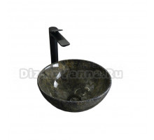 Накладная раковина GID Esfera Mnc486 32 под глянцевый камень, круглая, фаянс