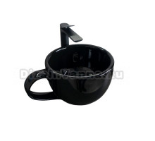 Накладная раковина GID Creativo Nc9077 40 глянцевая черная, круглая, фаянс