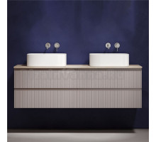 Тумба с раковиной Sancos Snob T 160 doha soft, столешница бежевая TT160A2, раковина CN6052