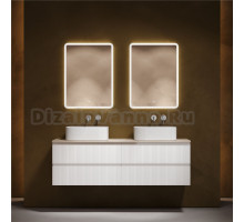 Мебель для ванной комнаты Sancos Snob T 160 bianco, столешница бежевая TT160A2, раковина CN6052