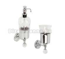Набор Стакан Migliore Amerida 16574 хром + Дозатор 16578 хром