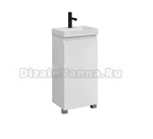 Тумба под раковину без столешницы Belux Бостон Н 40 напольная, белая глянцевая