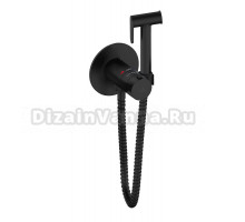 Гигиенический душ AltroBagno Oggetto AltroBagnoOggetto060402MB со смесителем, С ВНУТРЕННЕЙ ЧАСТЬЮ, матовый черный