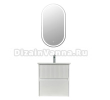 Мебель для ванной комнаты Alavann Wave 60 подвесная, белая