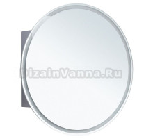 Шкаф с зеркалом в ванную с подсветкой Aquanet Оптима 80 белый, с LED подсветкой