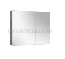 Зеркало-шкаф Belux Стокгольм 90 бетон чикаго светло-серый