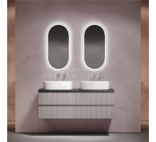 Мебель для ванной комнаты Sancos Snob T 140 doha soft, столешница черный мрамор TT140A1, раковина CN6075