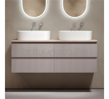 Тумба с раковиной Sancos Snob T 140 doha soft, столешница бежевая TT140A2, раковина CN6075