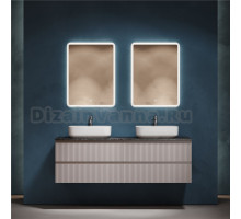 Мебель для ванной комнаты Sancos Snob R 160 doha soft, столешница черный мрамор TT160A1X, раковина CN5043