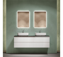 Мебель для ванной комнаты Sancos Snob R 160 bianco, столешница черный мрамор TT160A1X, раковина CN5043