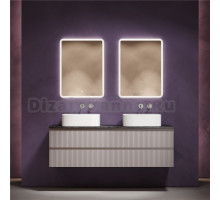 Мебель для ванной комнаты Sancos Snob R 160 doha soft, столешница черный мрамор TT160A1, раковина CN6052